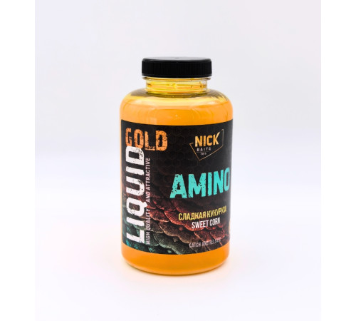 фото Жидкое питание ликвид NICK BAITS GOLD LIQUID AMINO (Сладкая кукуруза)