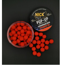 Насадки NICK BAITS POP-UP 10 мм (Клубничный джем) банка 55 шт