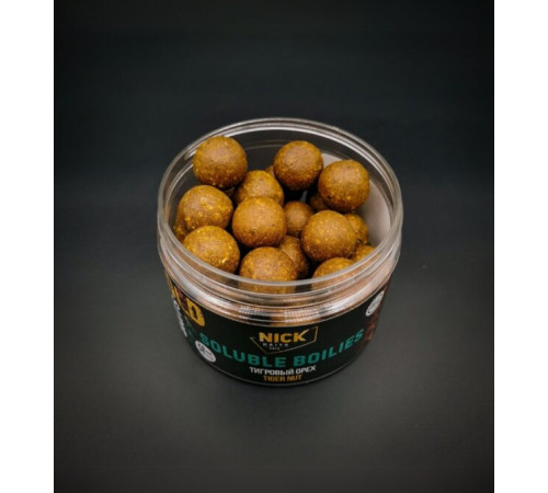 фото Насадки пылящие бойлы NICK BAITS GOLD SOLUBLE 20 мм (Тигровый орех), банка 35 шт