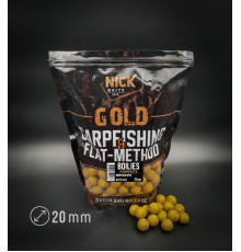 Бойлы прикормочные NICK BAITS GOLD FISHFRUITS 20 мм (Молочный орех), 1 кг