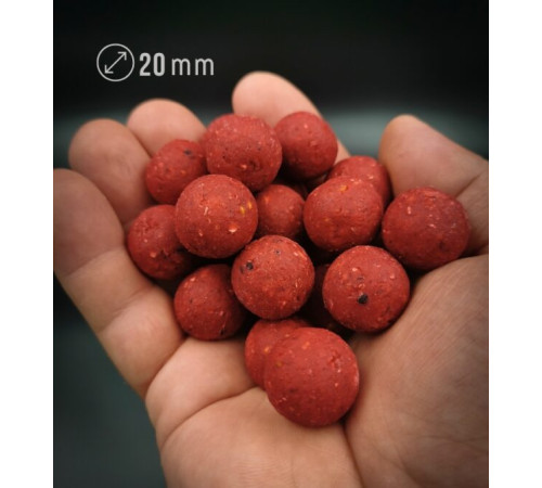 фото Бойлы прикормочные NICK BAITS GOLD FISHFRUITS 20 мм (Клубничный джем), 1 кг
