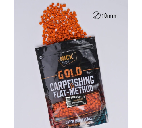 фото Пеллетс NICK BAITS GOLD PELLETS FISHFRUITS 10 мм (Королевская слива), 1 кг