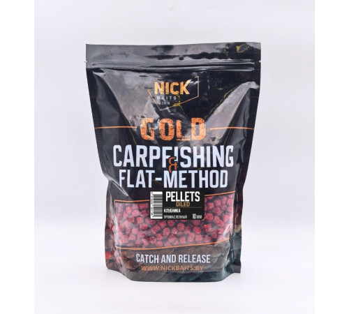 фото Пеллетс NICK BAITS GOLD OILED промасленный (Клубника), 1 кг