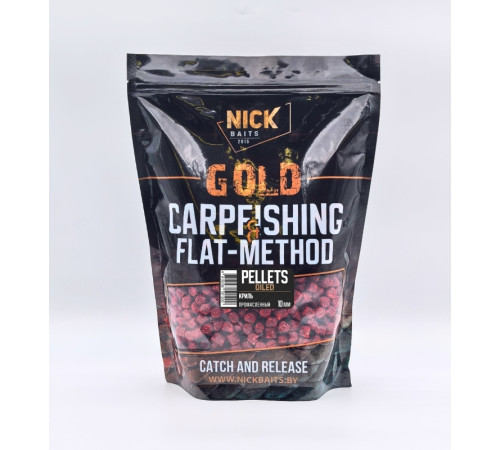 фото Пеллетс NICK BAITS GOLD OILED промасленный (Криль), 1 кг