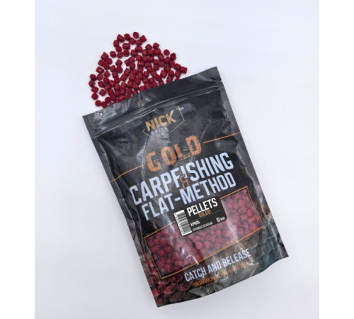 фото Пеллетс NICK BAITS GOLD OILED промасленный (Криль), 1 кг