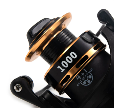 фото Катушка безынерционная Namazu River Monster RM1000, 4+1 подшипника, металлическая шпуля/20/