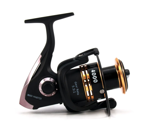 фото Катушка безынерционная Namazu River Monster RM4000, 4+1 подшипника, металлическая шпуля/20/