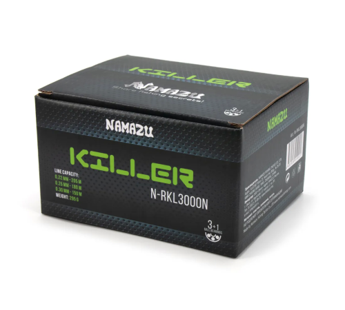фото Катушка безынерционная Namazu PRO Killer NEW KL3000, 3+1 подшипника, металлическая шпуля/20/
