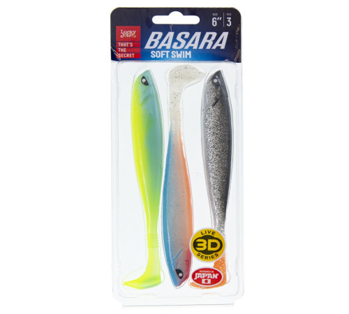 фото Lucky John 3D Series BASARA SOFT SWIM 6.0in MIX1 (3 шт)