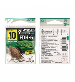 Крючок OWNER Feeder Hook FDH-6 brown №10 14шт