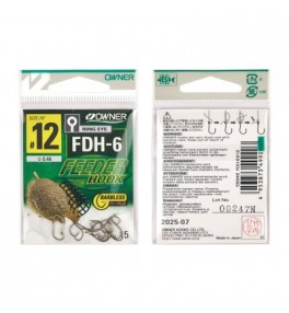 Крючок OWNER Feeder Hook FDH-6 brown №12 15шт