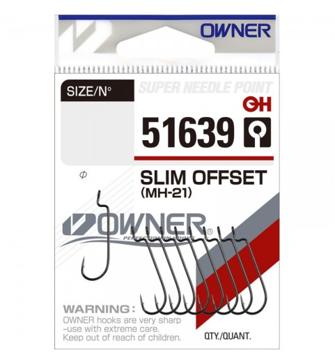Крючок OWNER Slim Offset MH-23 BC №8 9шт