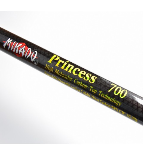 фото Удочка маховая без колец Mikado Princess 700 (7,0 м, тест 10-30 грамм)