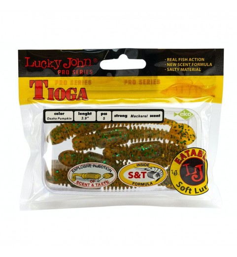 Виброхвосты съедобные искусственные LJ Pro Series TIOGA 3.9in (10.00)/PA19 5шт.