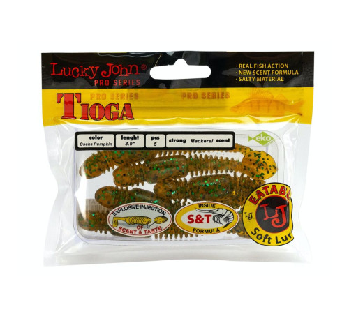 фото Виброхвосты съедобные искусственные LJ Pro Series TIOGA 3.9in (10.00)/PA19 5шт.