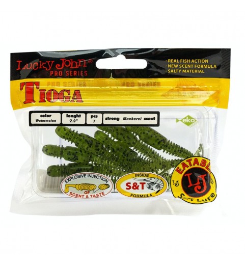 Виброхвосты съедобные искусственные LJ Pro Series TIOGA 2.9 in (07.40)/PA01 7шт. Виброхвосты съедобные искусственные LJ Pro Series TIOGA 2.9 in (07.40)/PA01 7шт.