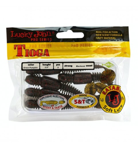 Виброхвосты съедобные искусственные LJ Pro Series TIOGA 3.9in (10.00)/PA03 5шт. Виброхвосты съедобные искусственные LJ Pro Series TIOGA 3.9in (10.00)/PA03 5шт.