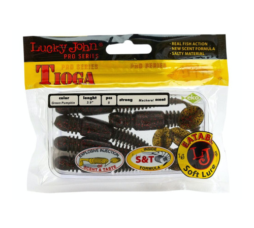 фото Виброхвосты съедобные искусственные LJ Pro Series TIOGA 3.9in (10.00)/PA03 5шт.